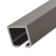 Aluminum curtain rail profile