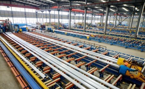 Curtain rail aluminum extrusion process