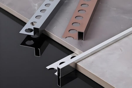 Aluminum tile trim tips for perfect tile edges